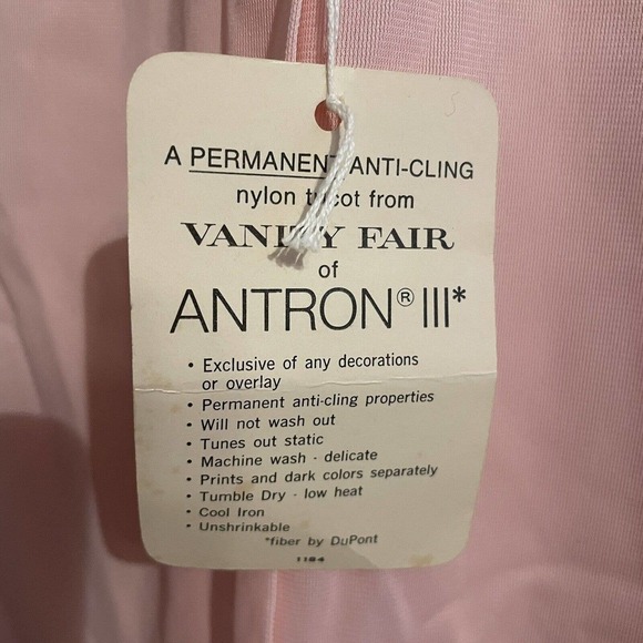 Vintage Vanity Fair Maxi Robe Size 34 Pink NWT Deadstock 60s 70s Retro G… - Picture 7 of 10